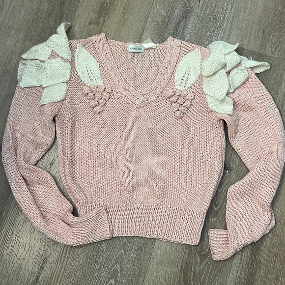 Sweaters - Women’s Vintage Sweater Pink Unique Dimensional Feminine Size Medium 90’s